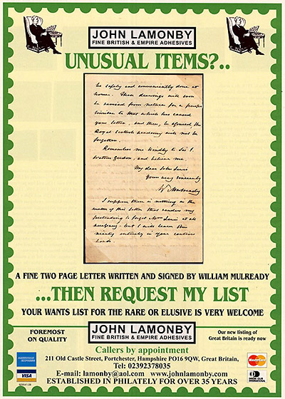 John Lamonby British Stamp Dealer