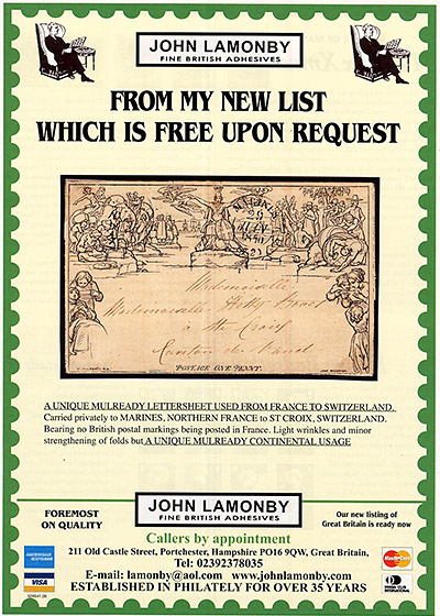 John Lamonby British Stamp Dealer