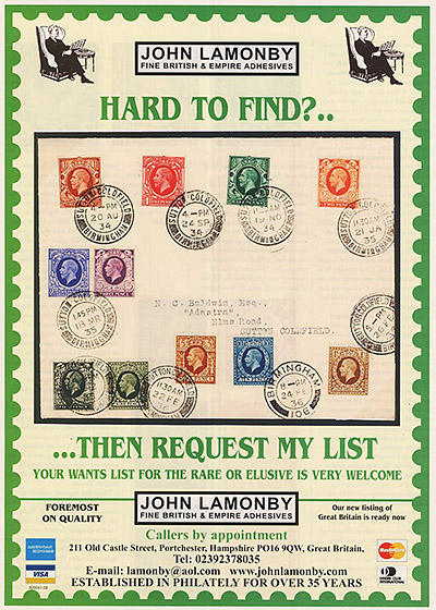 John Lamonby British Stamp Dealer