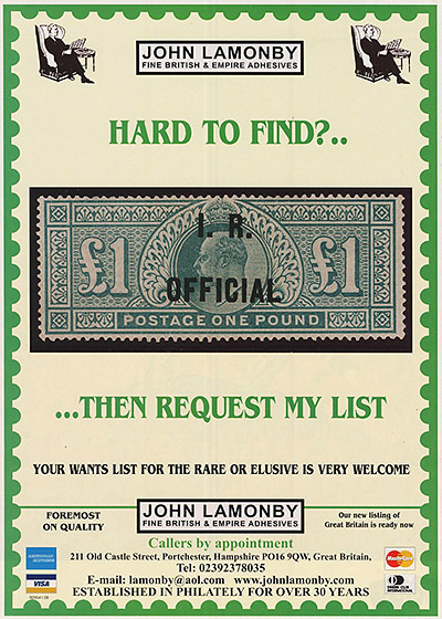 John Lamonby British Stamp Dealer