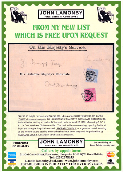 John Lamonby British Stamp Dealer