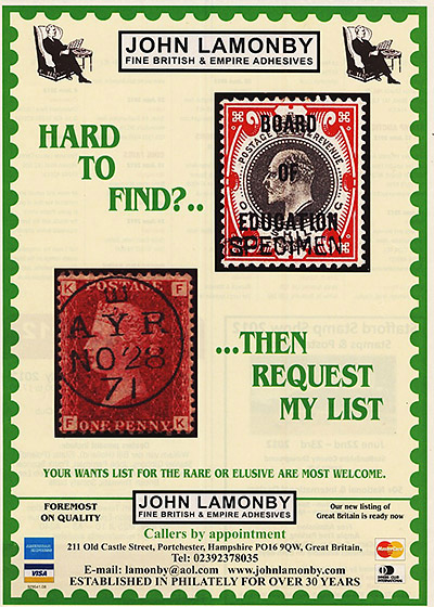 John Lamonby British Stamp Dealer